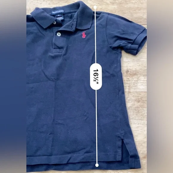 Vintage Polo by Ralph Lauren Boy’s 4T Navy Cotton Pique Knit Short Sleeve Polo - Picture 10 of 13